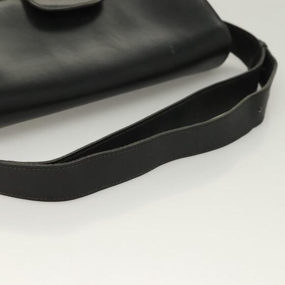 CELINE Shoulder Bag Leather Black Gold - Picture 7 of 12